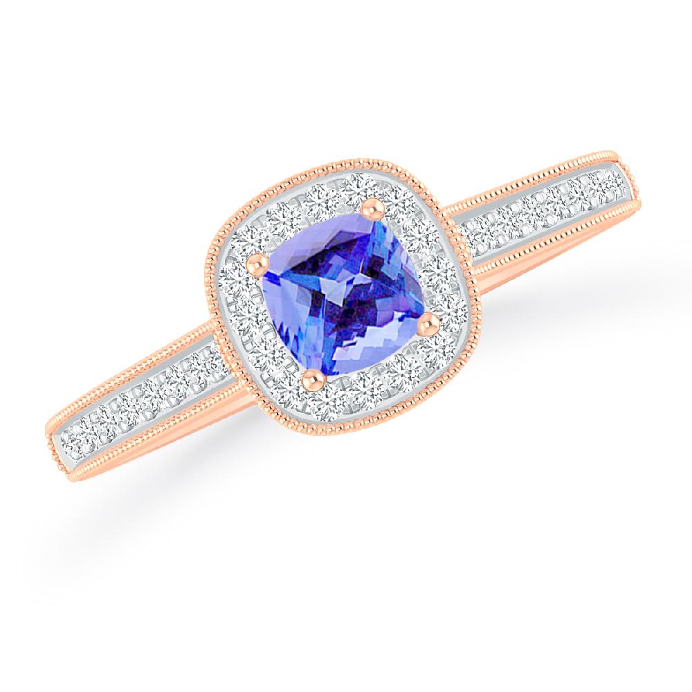 Rose Gold - Tanzanite