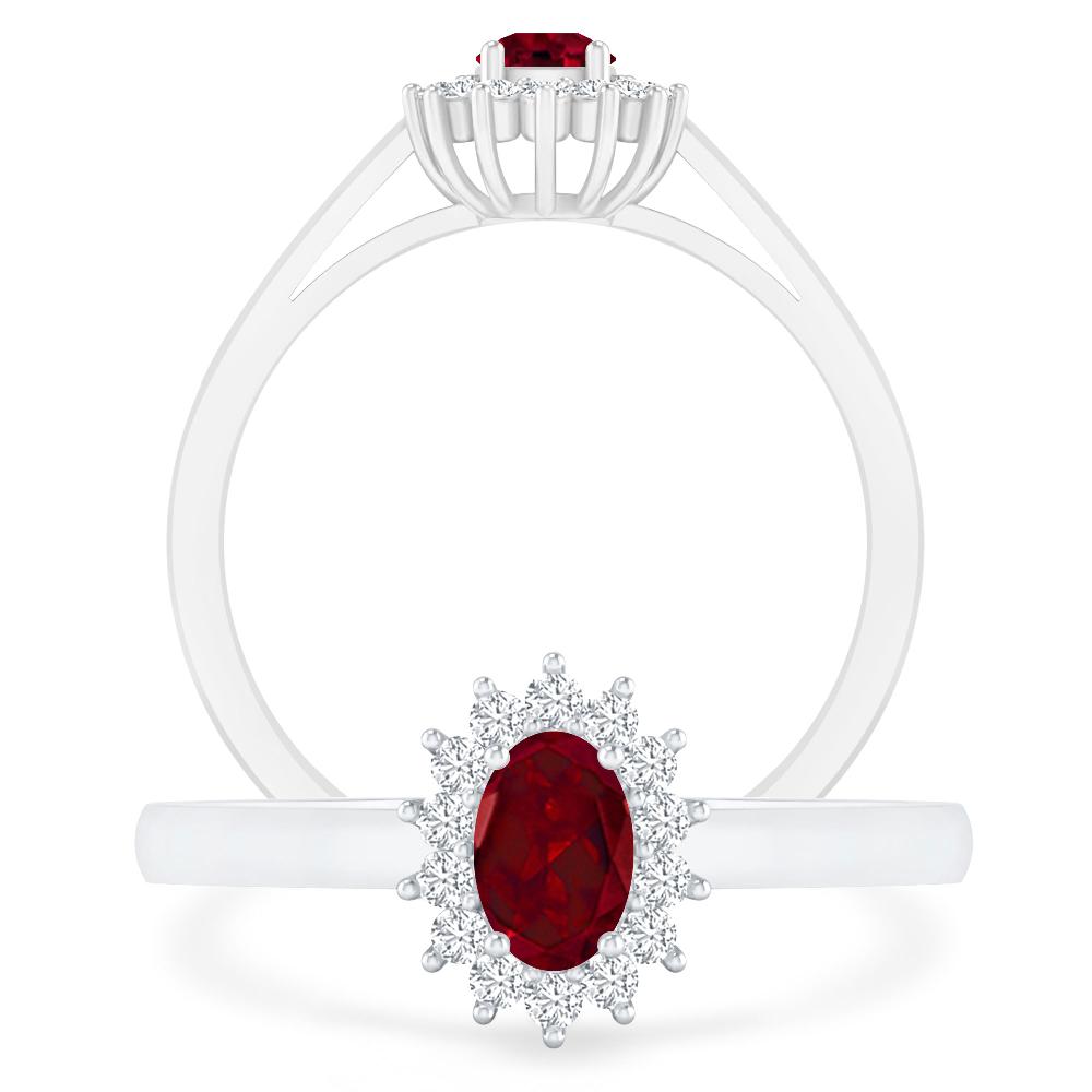 White Gold - Garnet