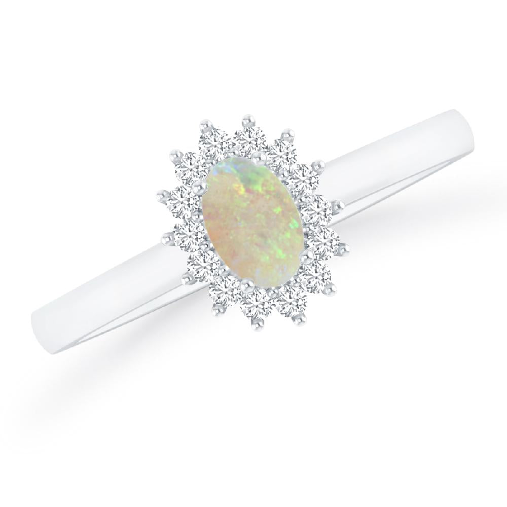 White Gold - Opal