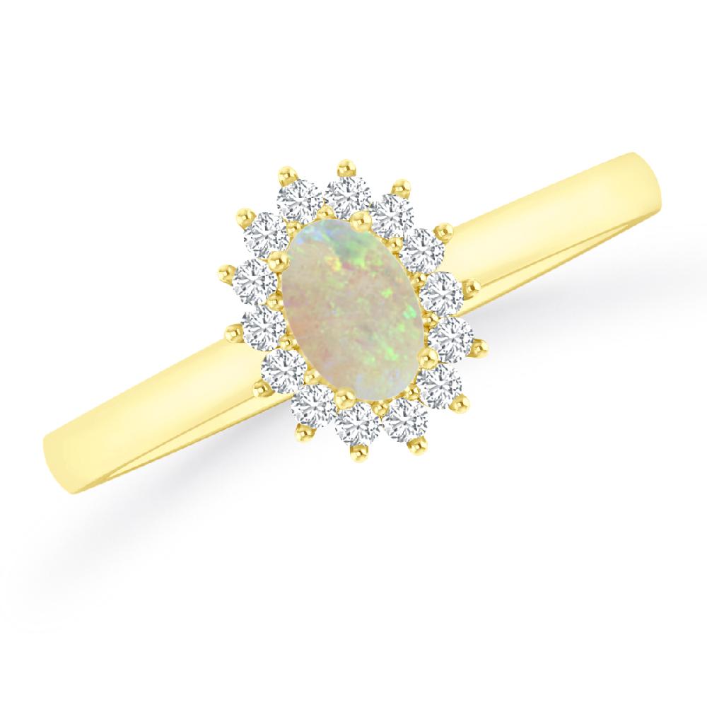 Yellow Gold - Opal