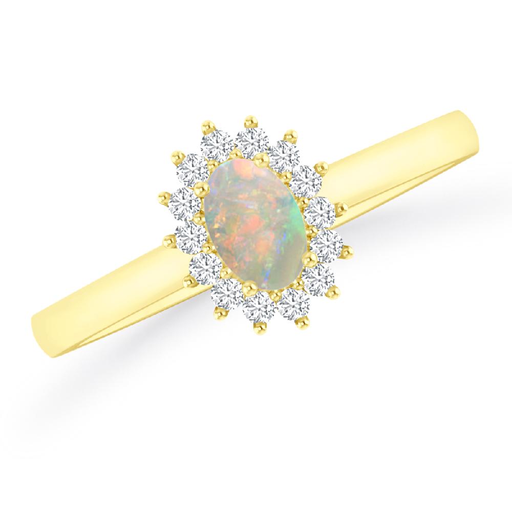 Yellow Gold - Opal