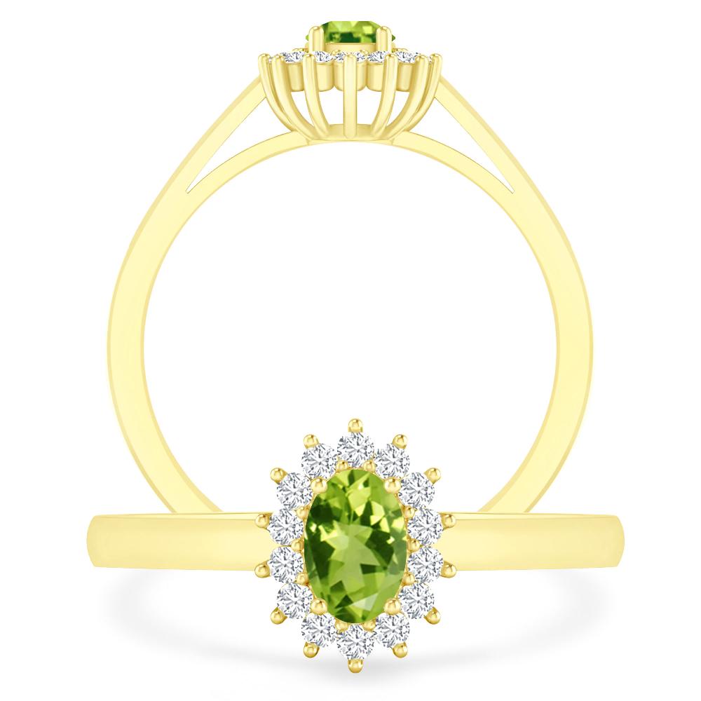 Yellow Gold - Peridot