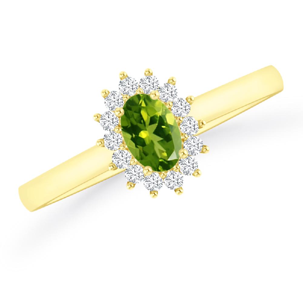 Yellow Gold - Peridot