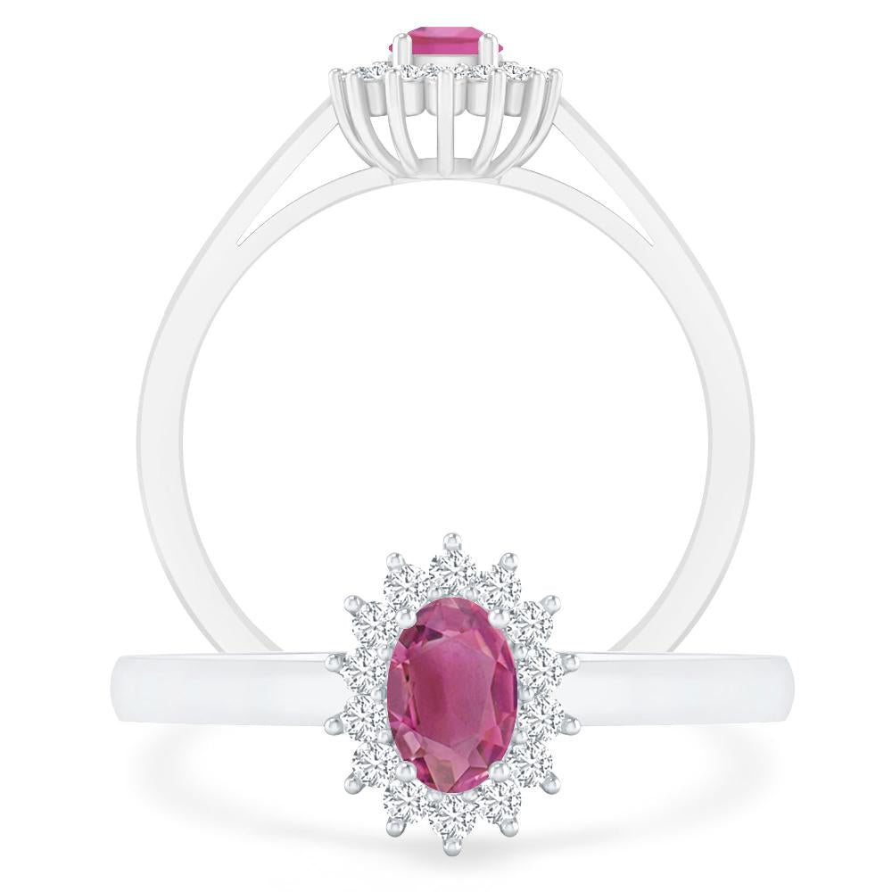 White Gold - Pink Tourmaline