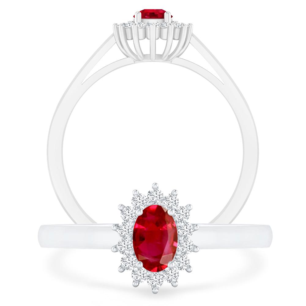 White Gold - Ruby