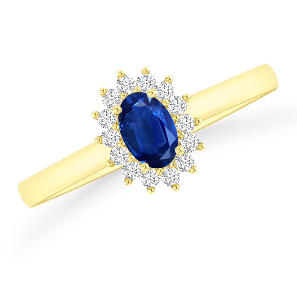 Yellow Gold - Sapphire