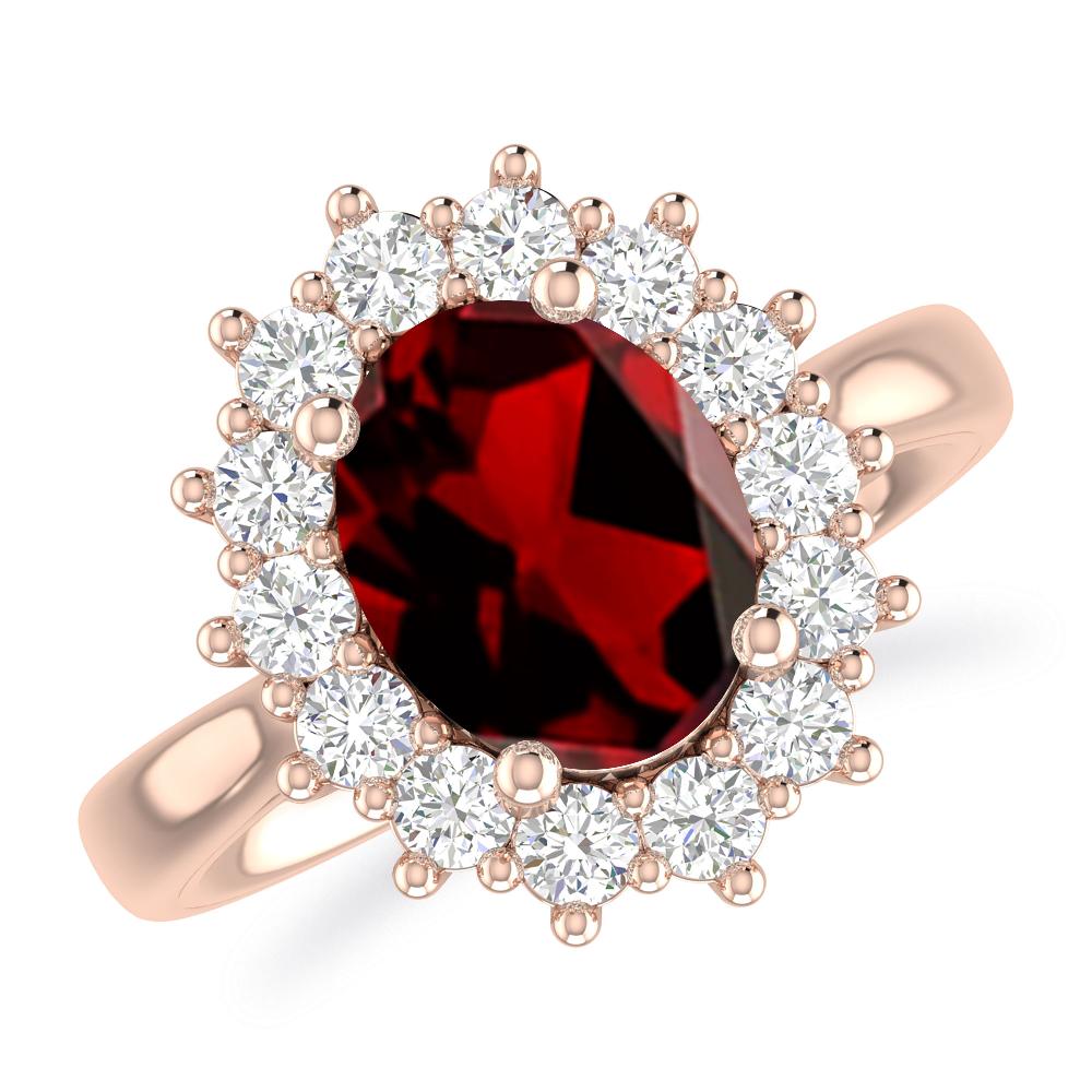 Rose Gold - Garnet