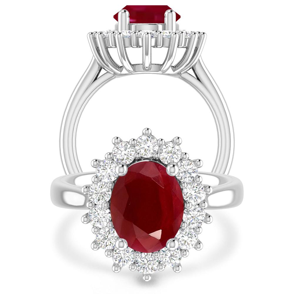 White Gold - Ruby