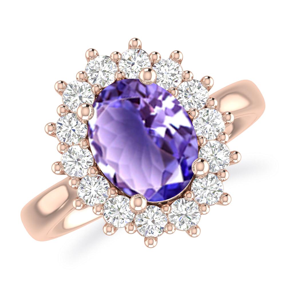 Rose Gold - Tanzanite