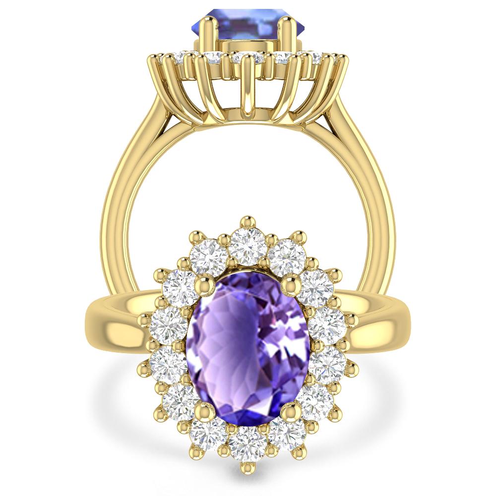 Yellow Gold - Tanzanite
