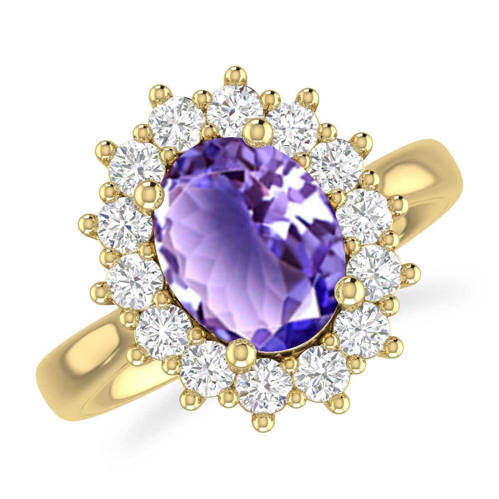 Yellow Gold - Tanzanite