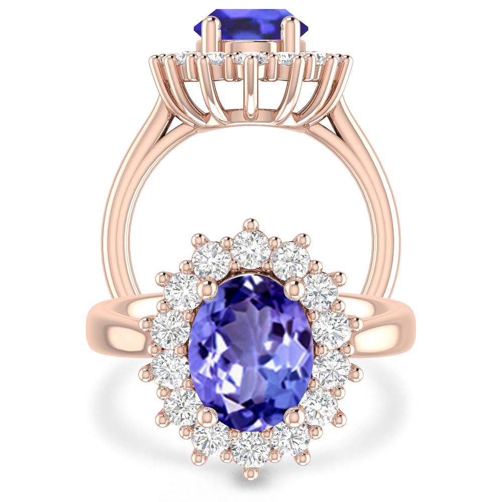 Rose Gold - Tanzanite