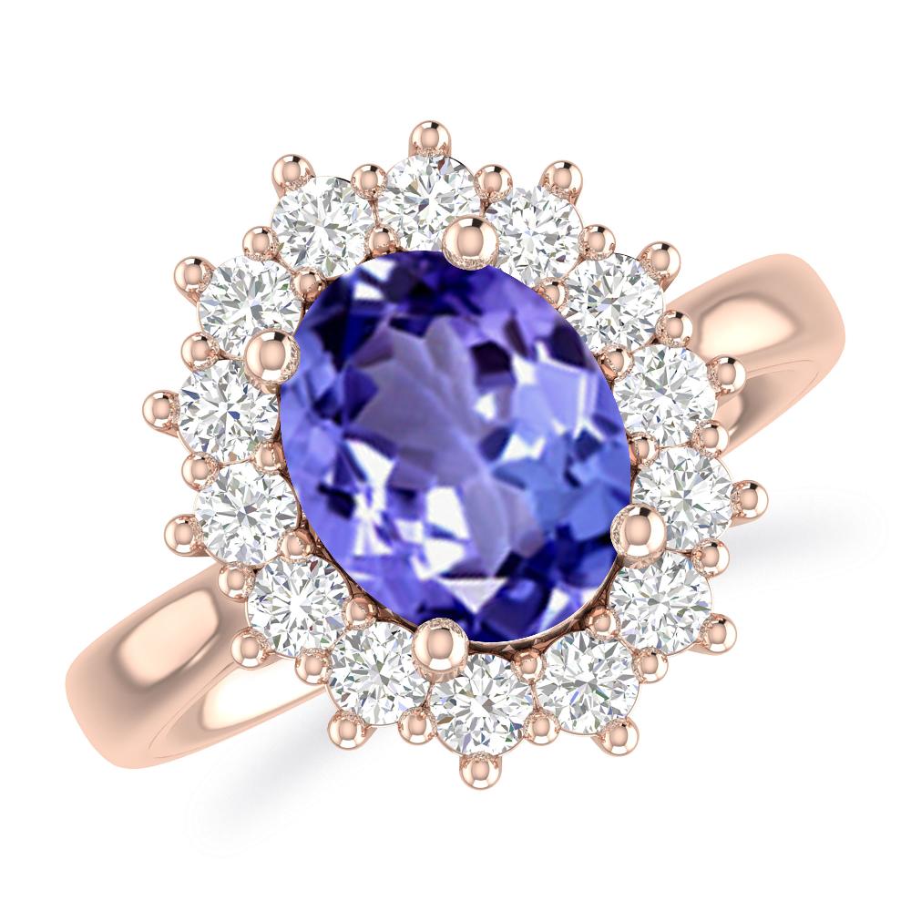 Rose Gold - Tanzanite