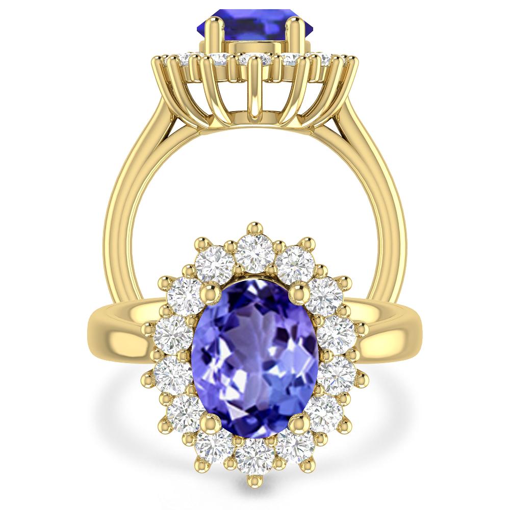 Yellow Gold - Tanzanite