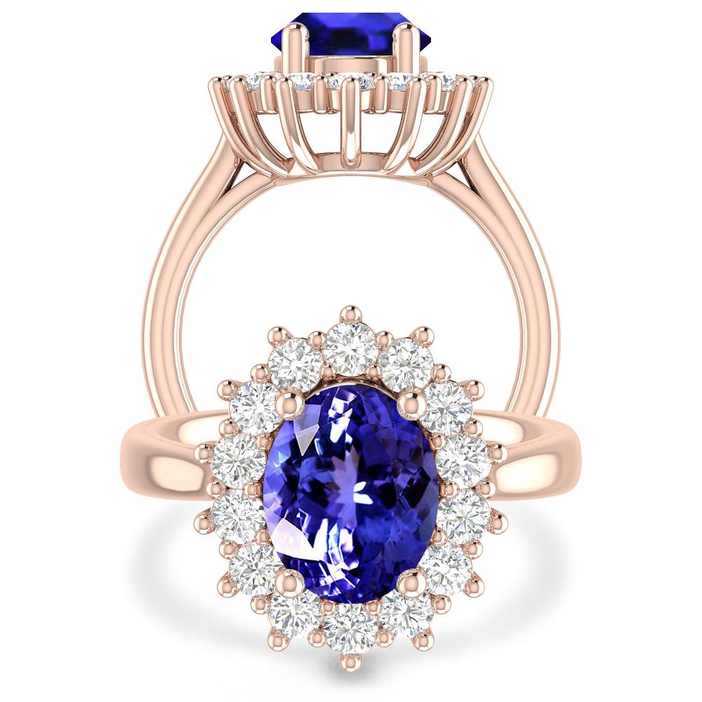 Rose Gold - Tanzanite