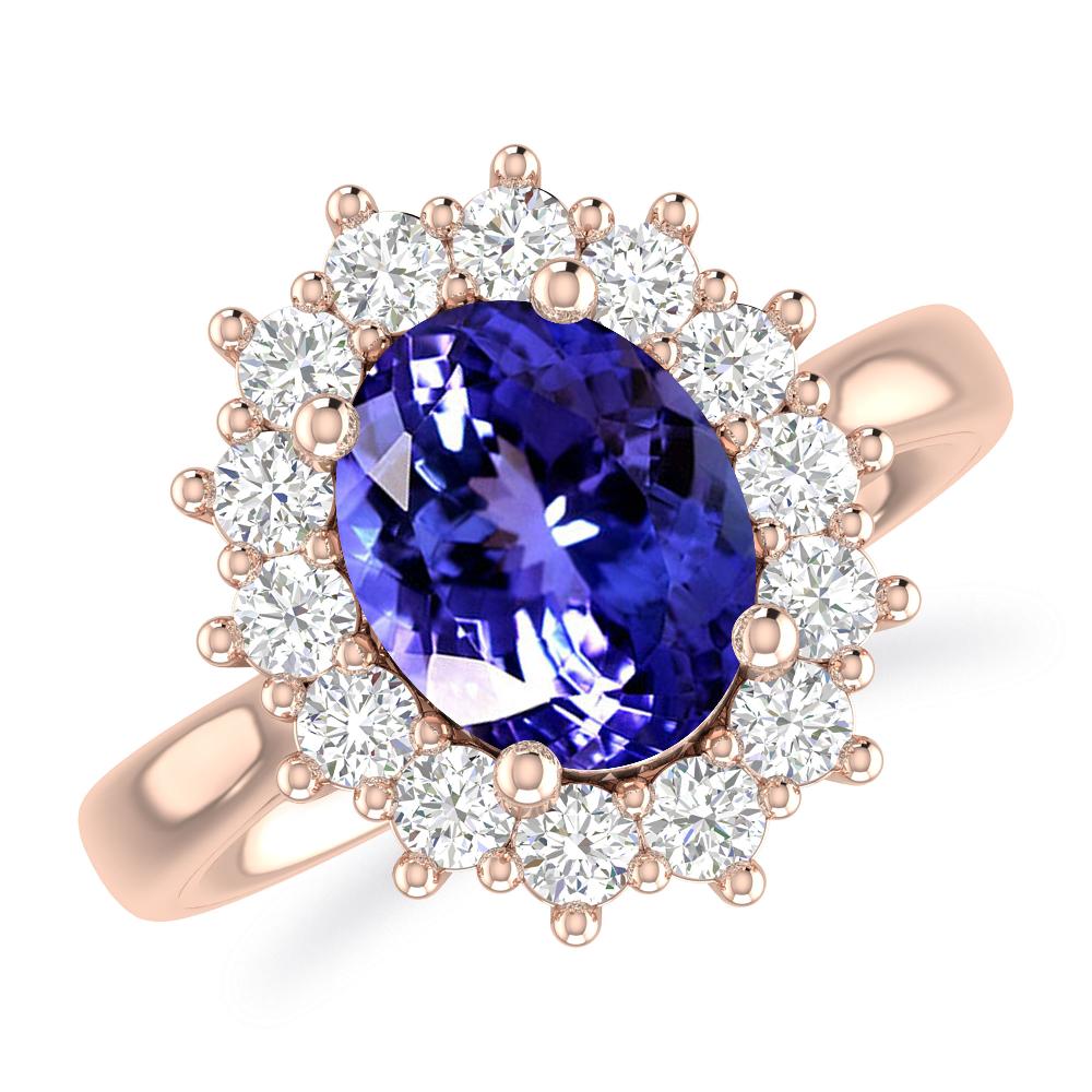 Rose Gold - Tanzanite