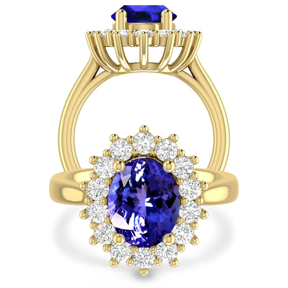 Yellow Gold - Tanzanite
