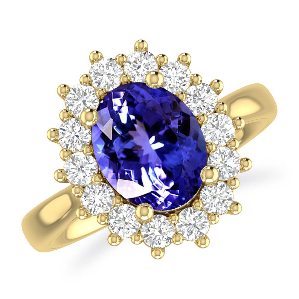 Yellow Gold - Tanzanite