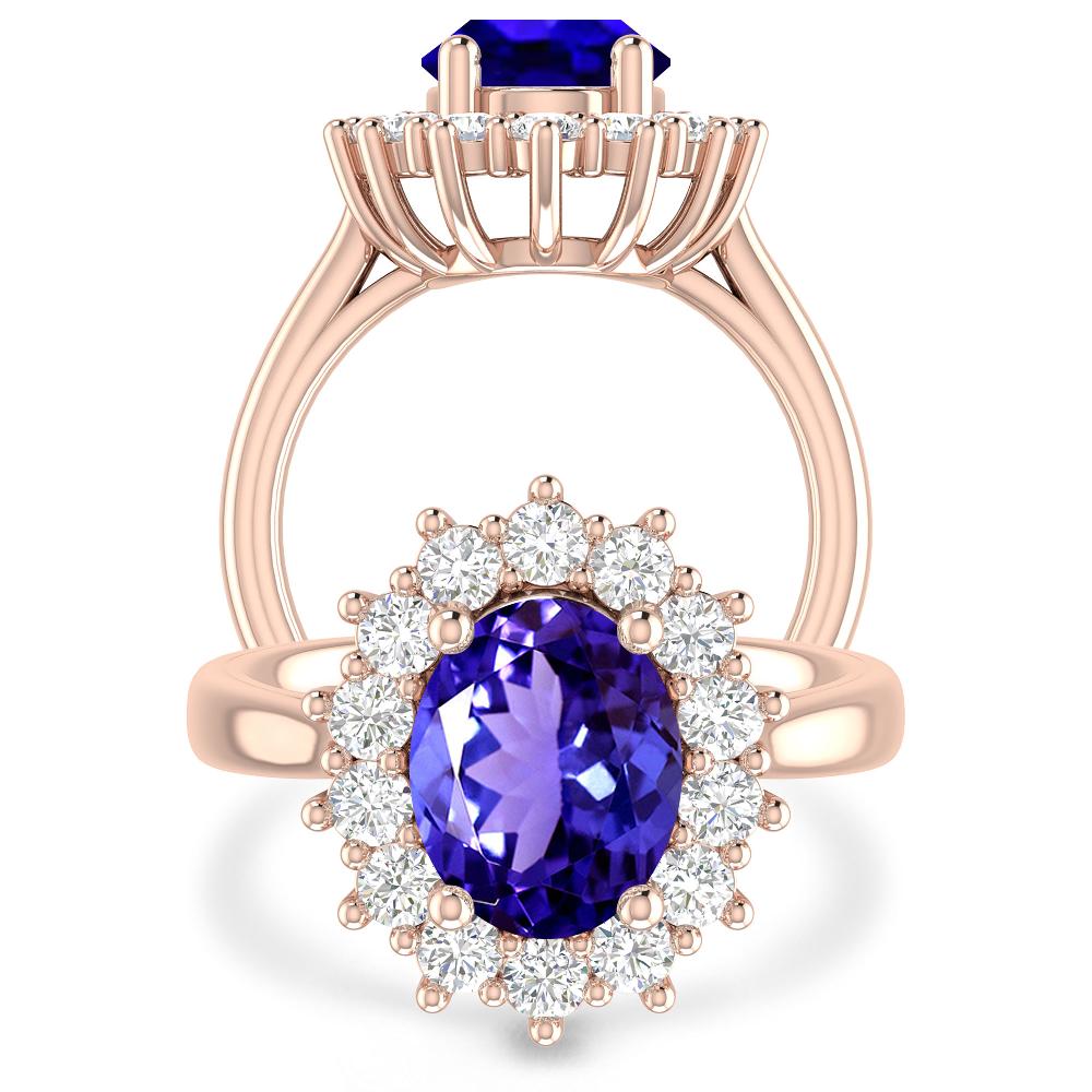 Rose Gold - Tanzanite