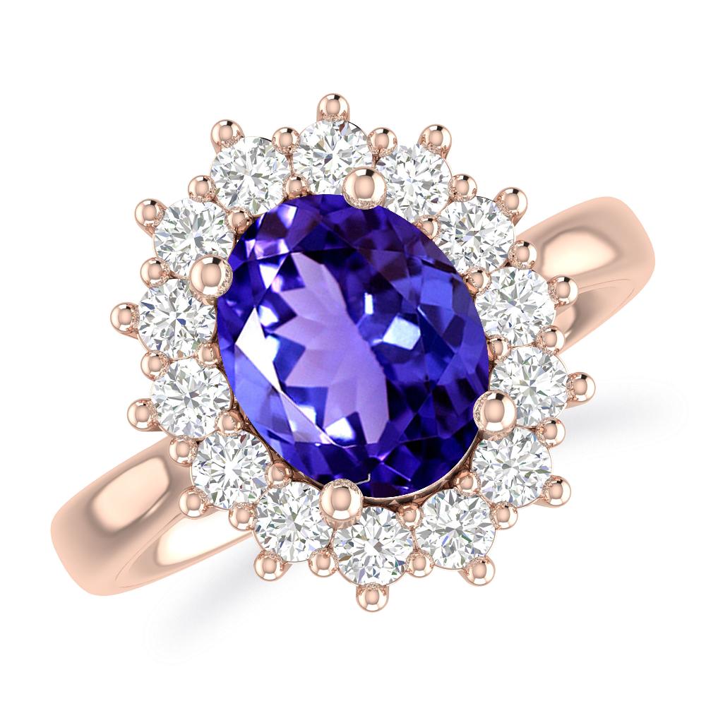 Rose Gold - Tanzanite