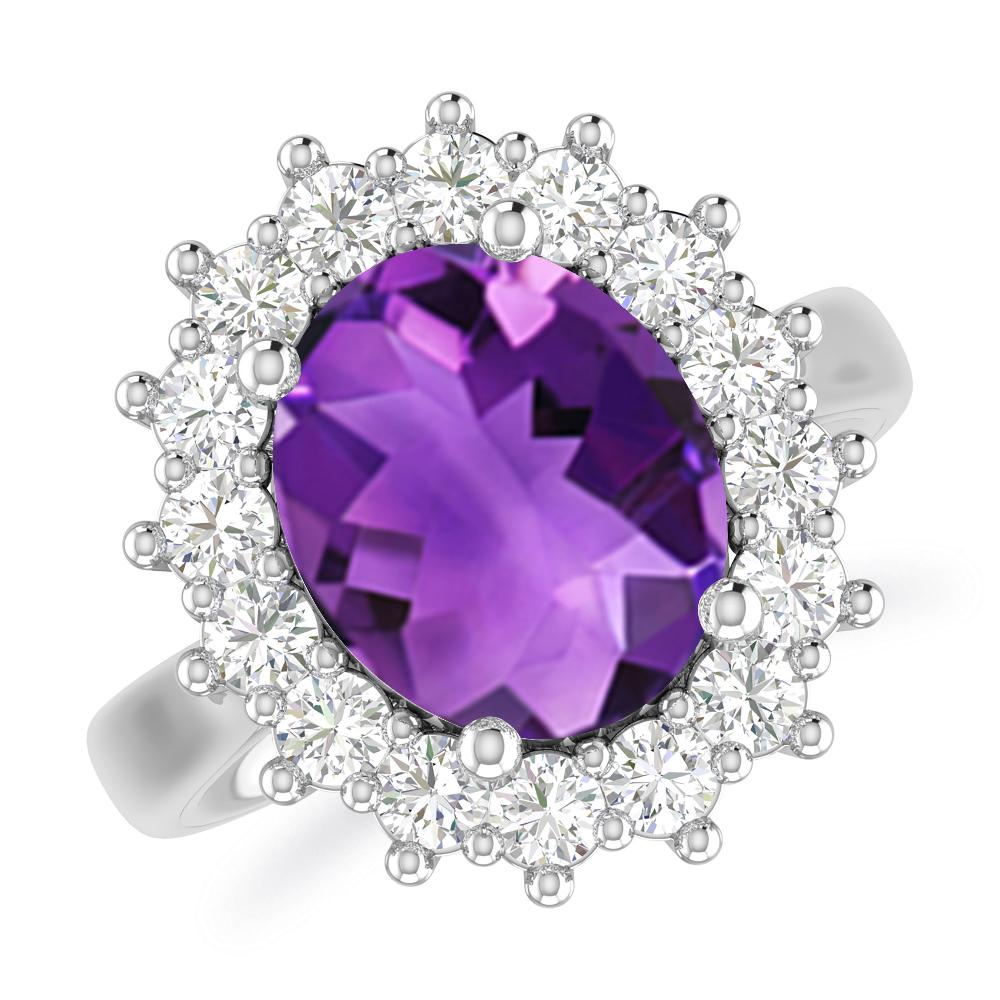White Gold - Amethyst