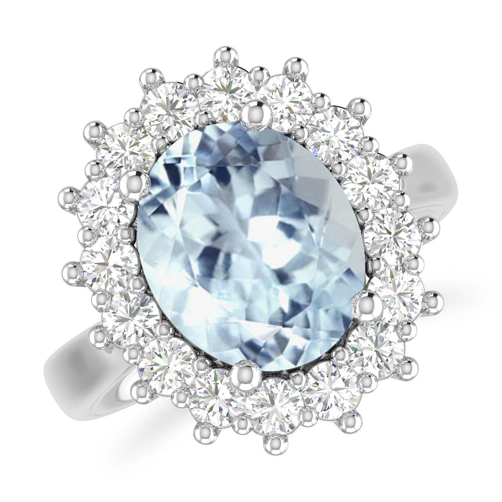 White Gold - Aquamarine