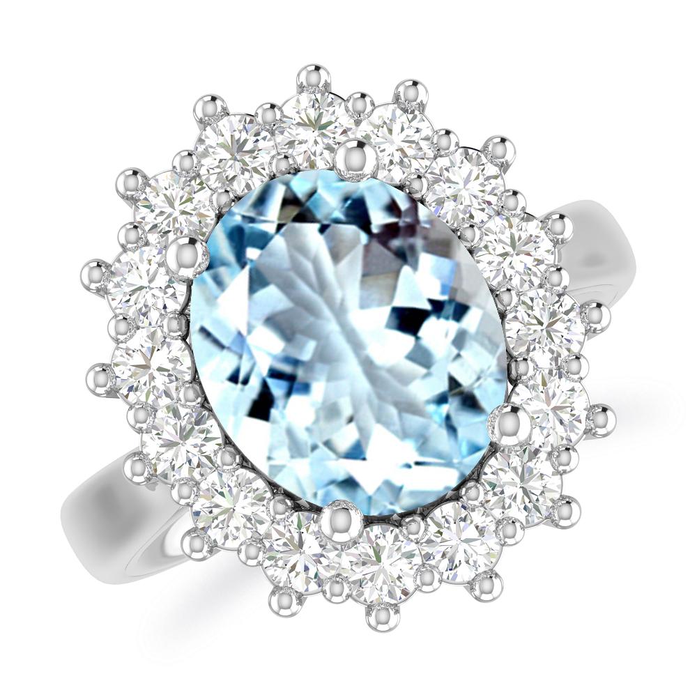 White Gold - Aquamarine