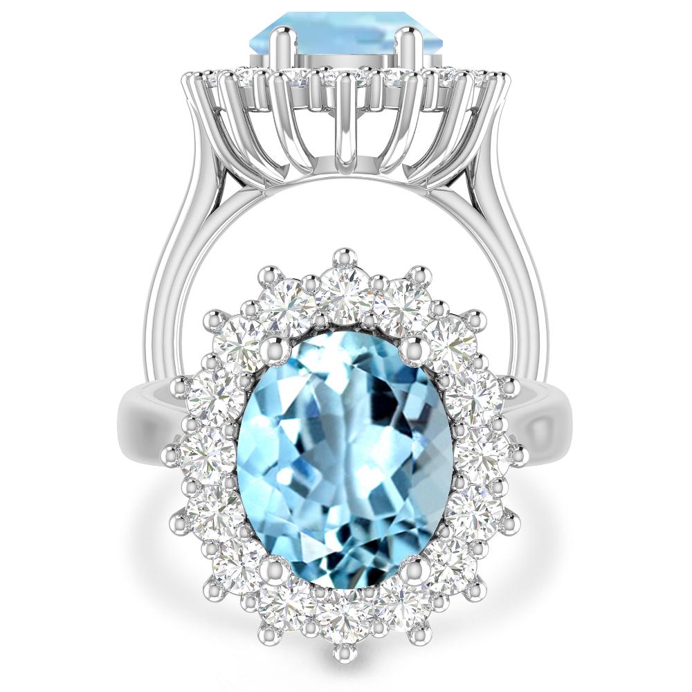 White Gold - Aquamarine