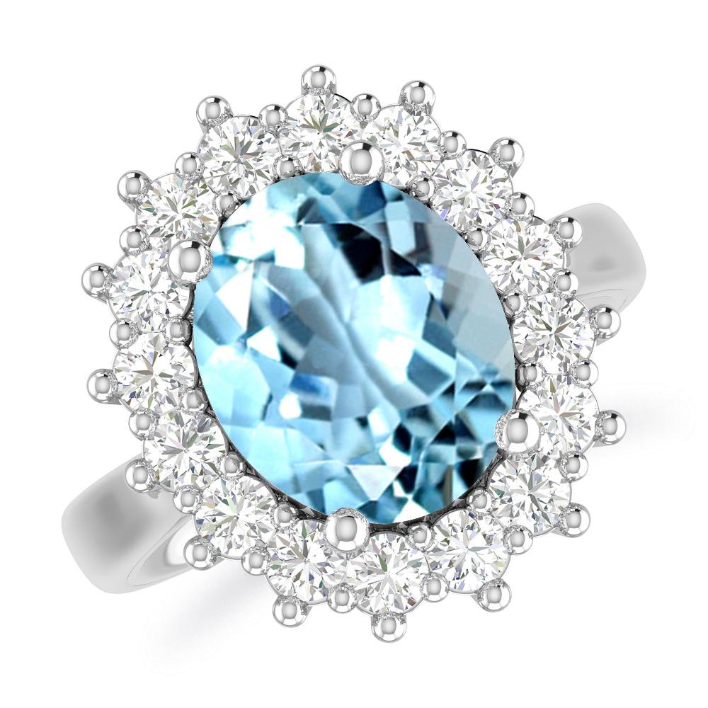 White Gold - Aquamarine