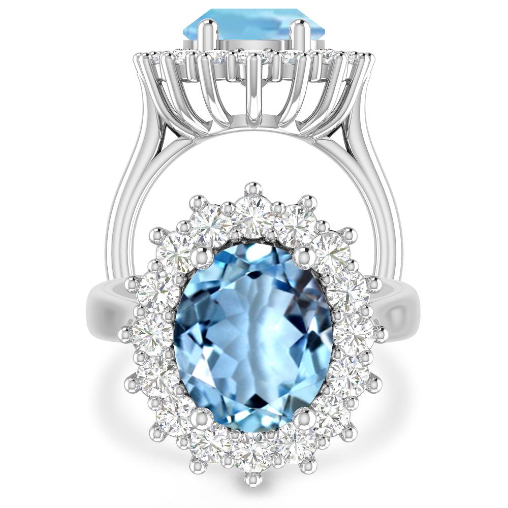 White Gold - Aquamarine