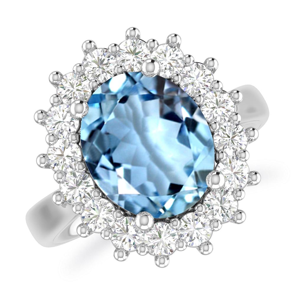 White Gold - Aquamarine