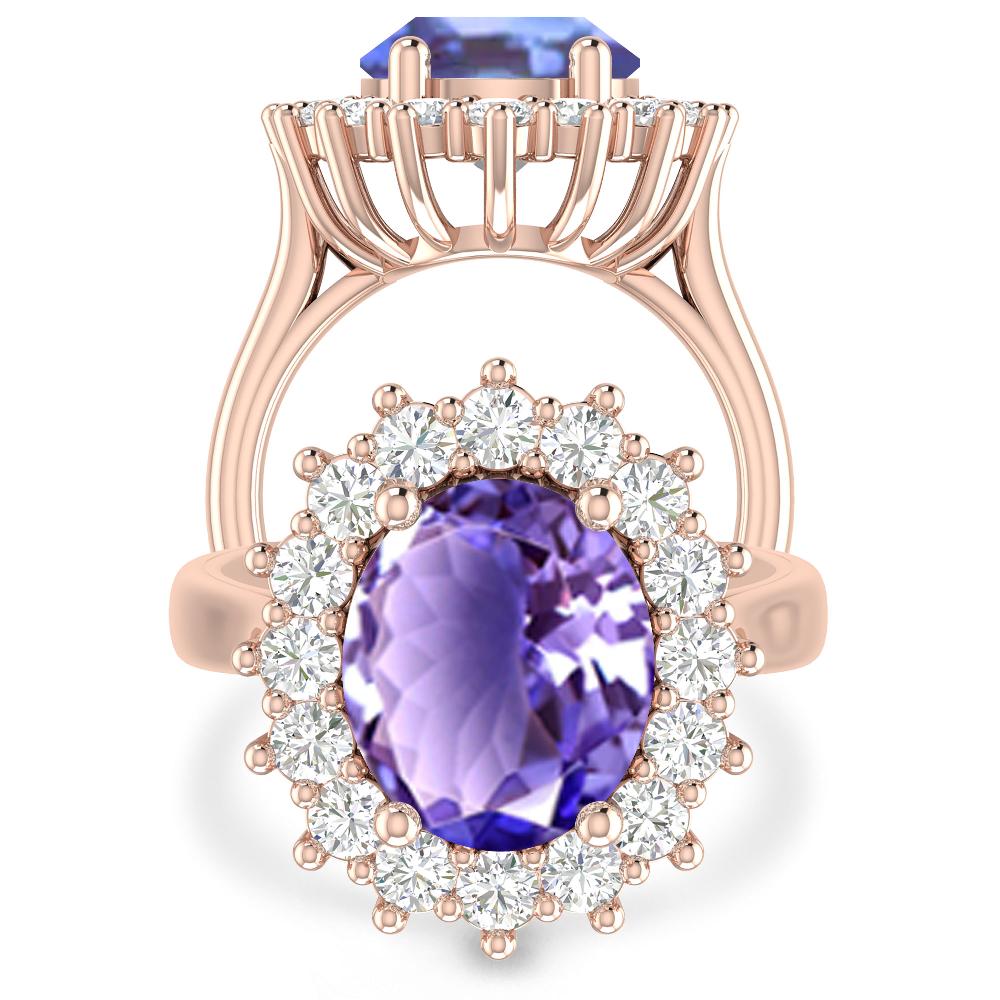 Rose Gold - Tanzanite