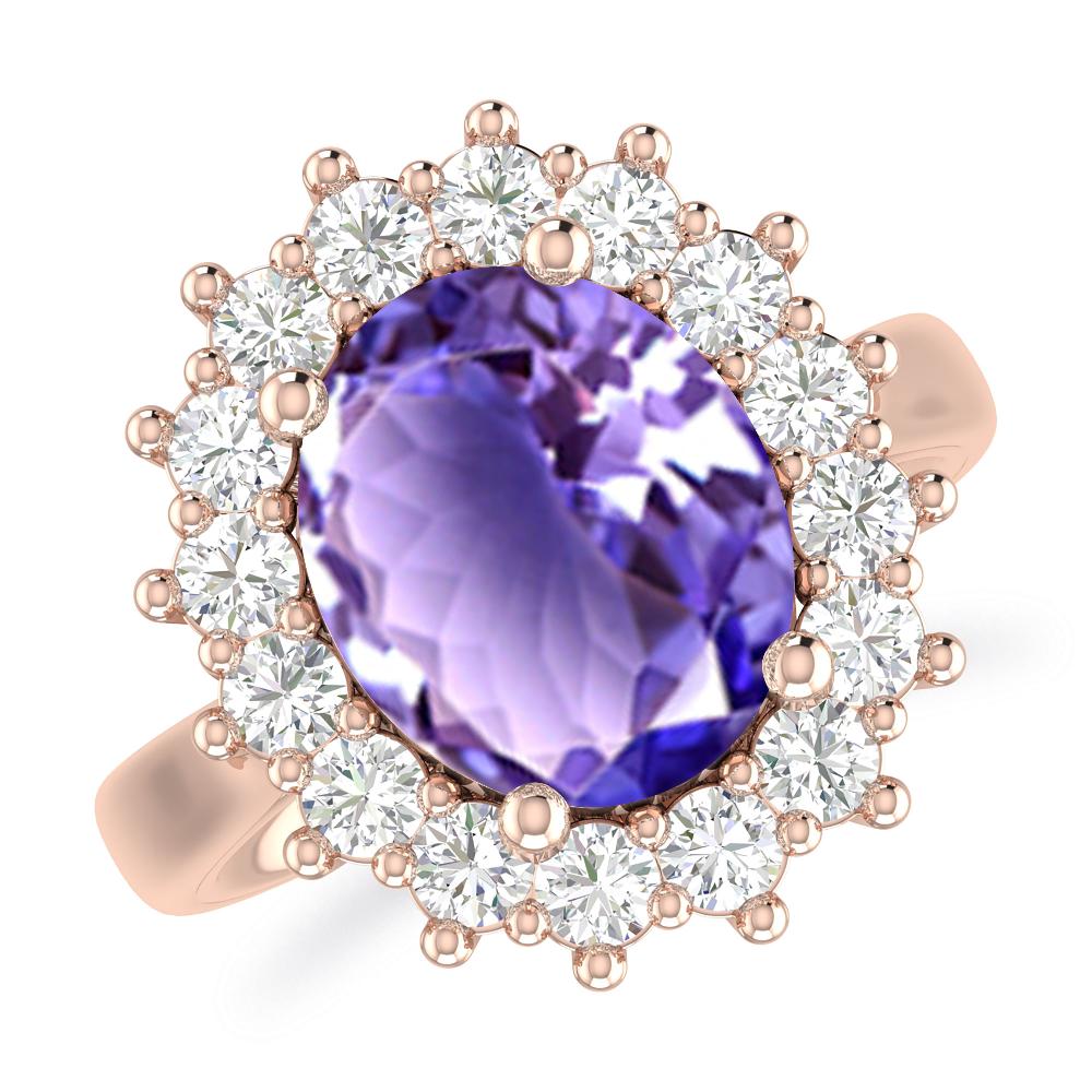 Rose Gold - Tanzanite