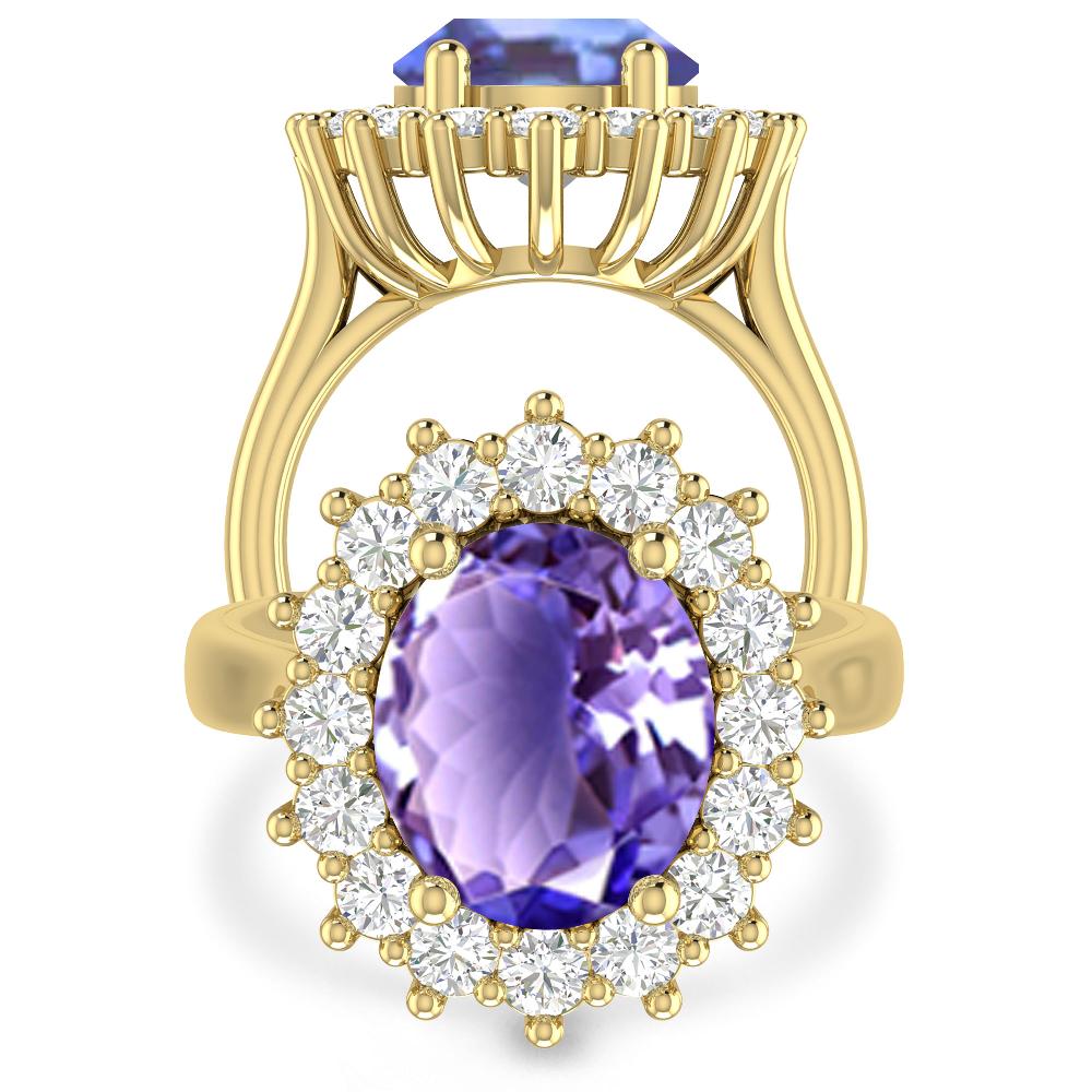 Yellow Gold - Tanzanite