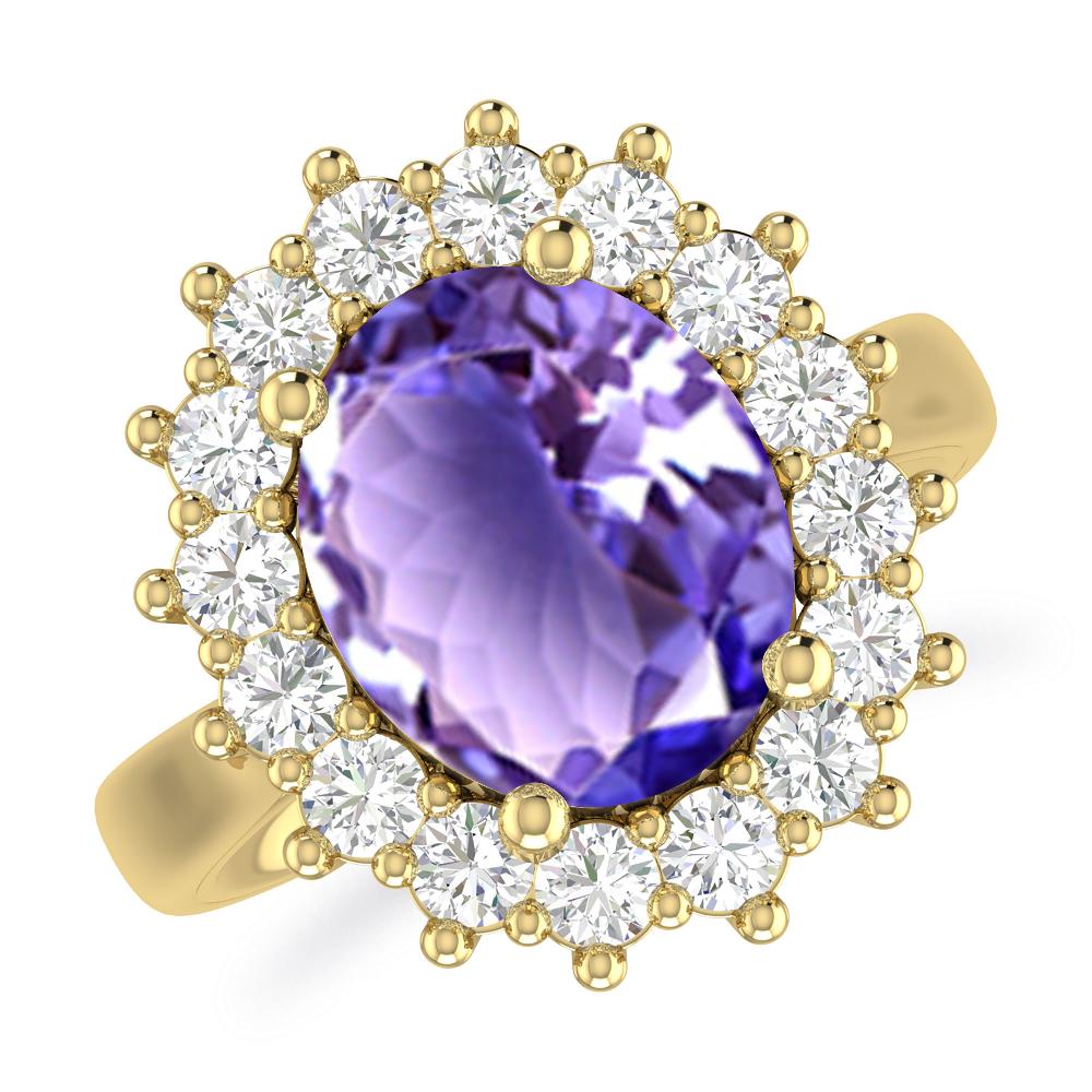 Yellow Gold - Tanzanite