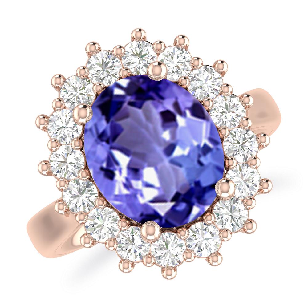 Rose Gold - Tanzanite