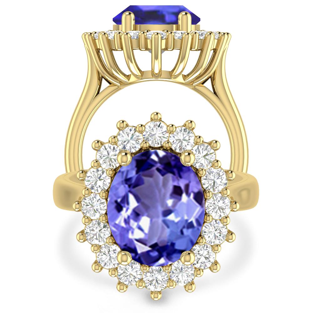 Yellow Gold - Tanzanite