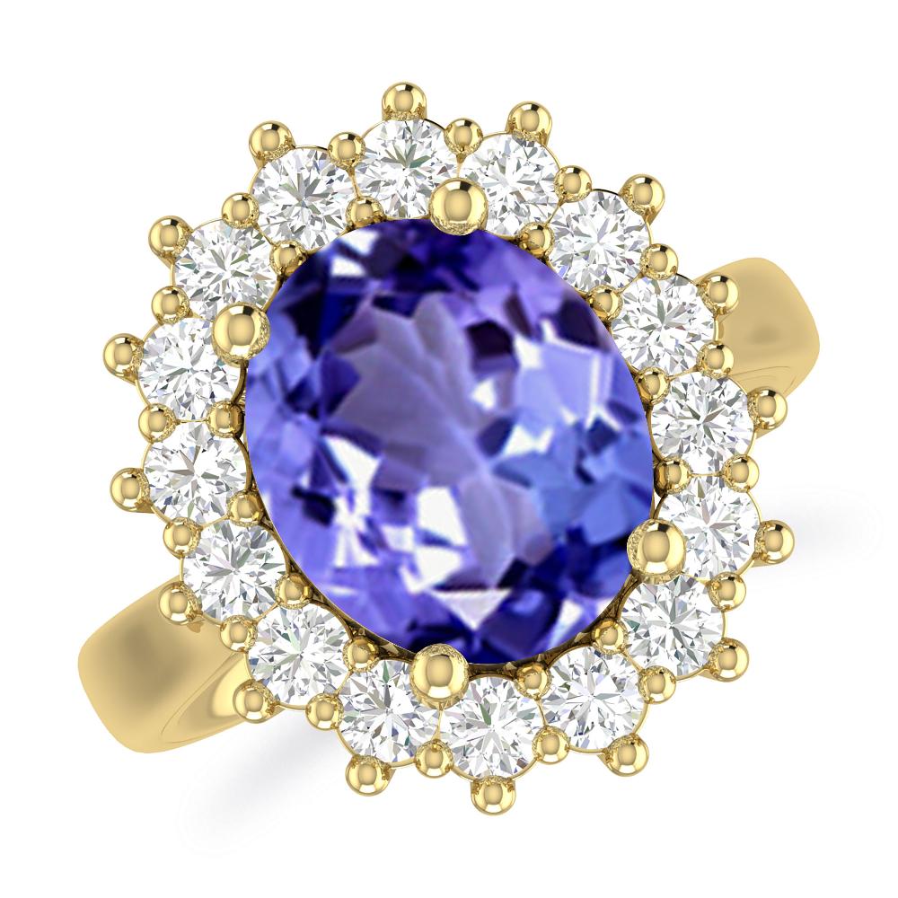 Yellow Gold - Tanzanite