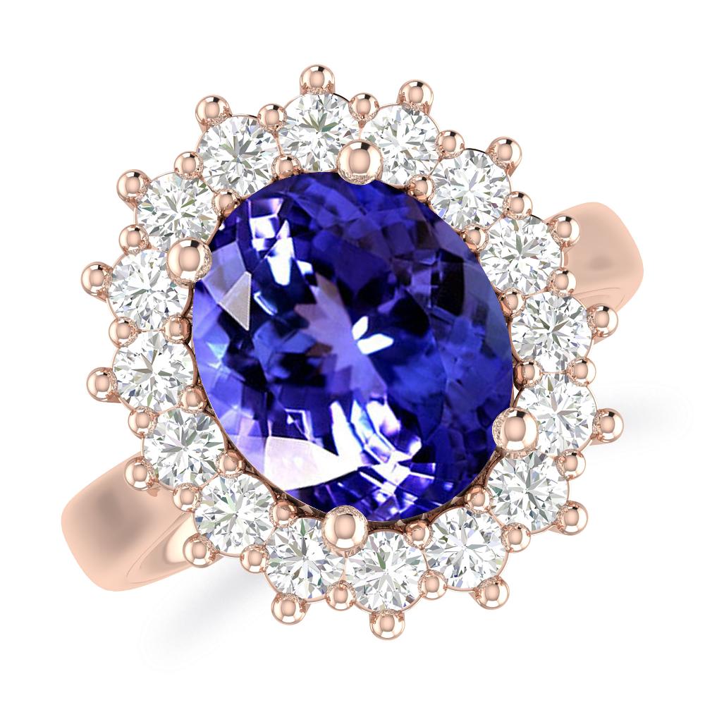 Rose Gold - Tanzanite