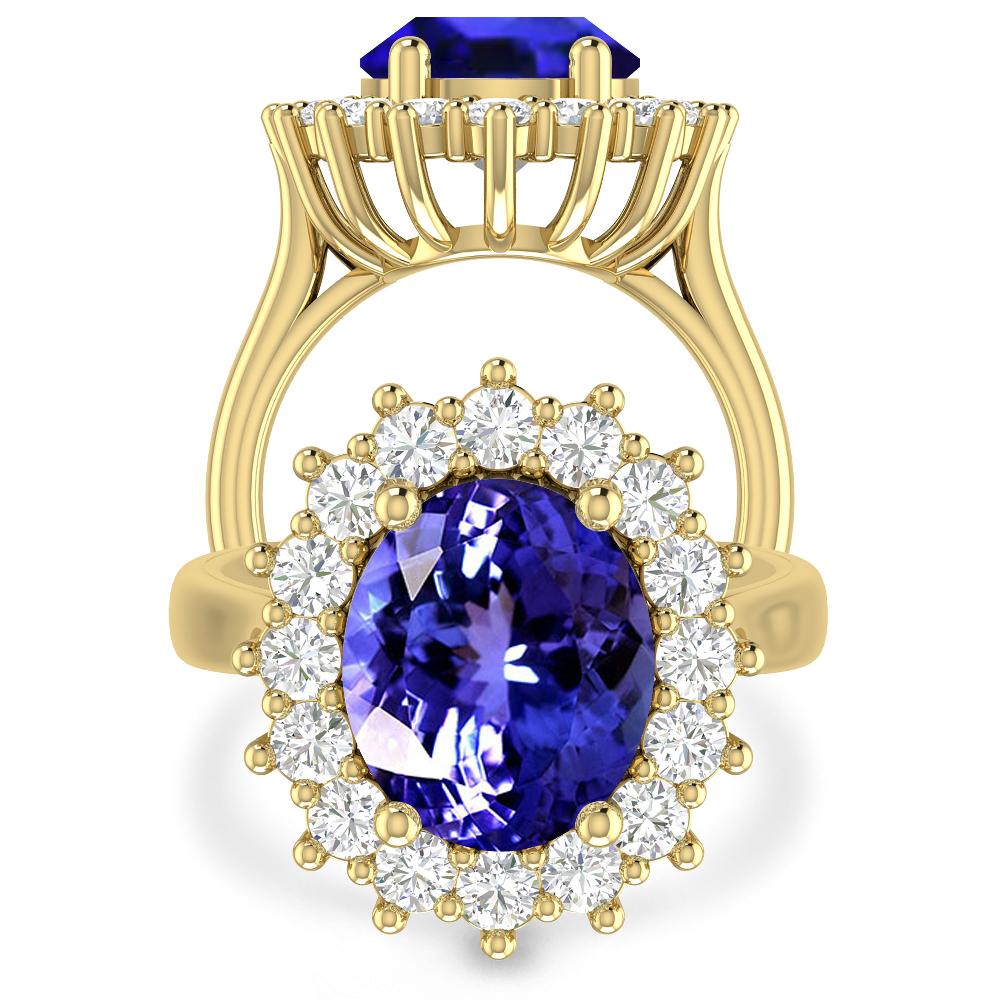 Yellow Gold - Tanzanite