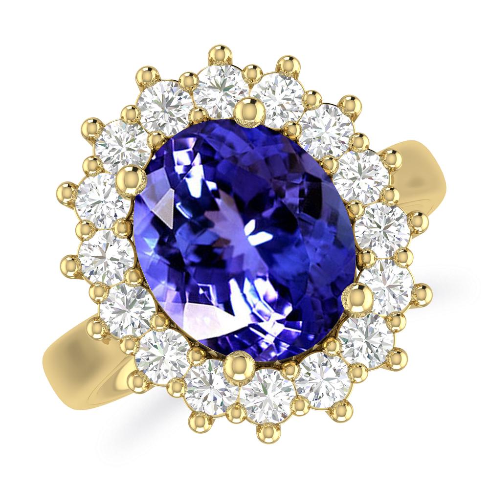 Yellow Gold - Tanzanite