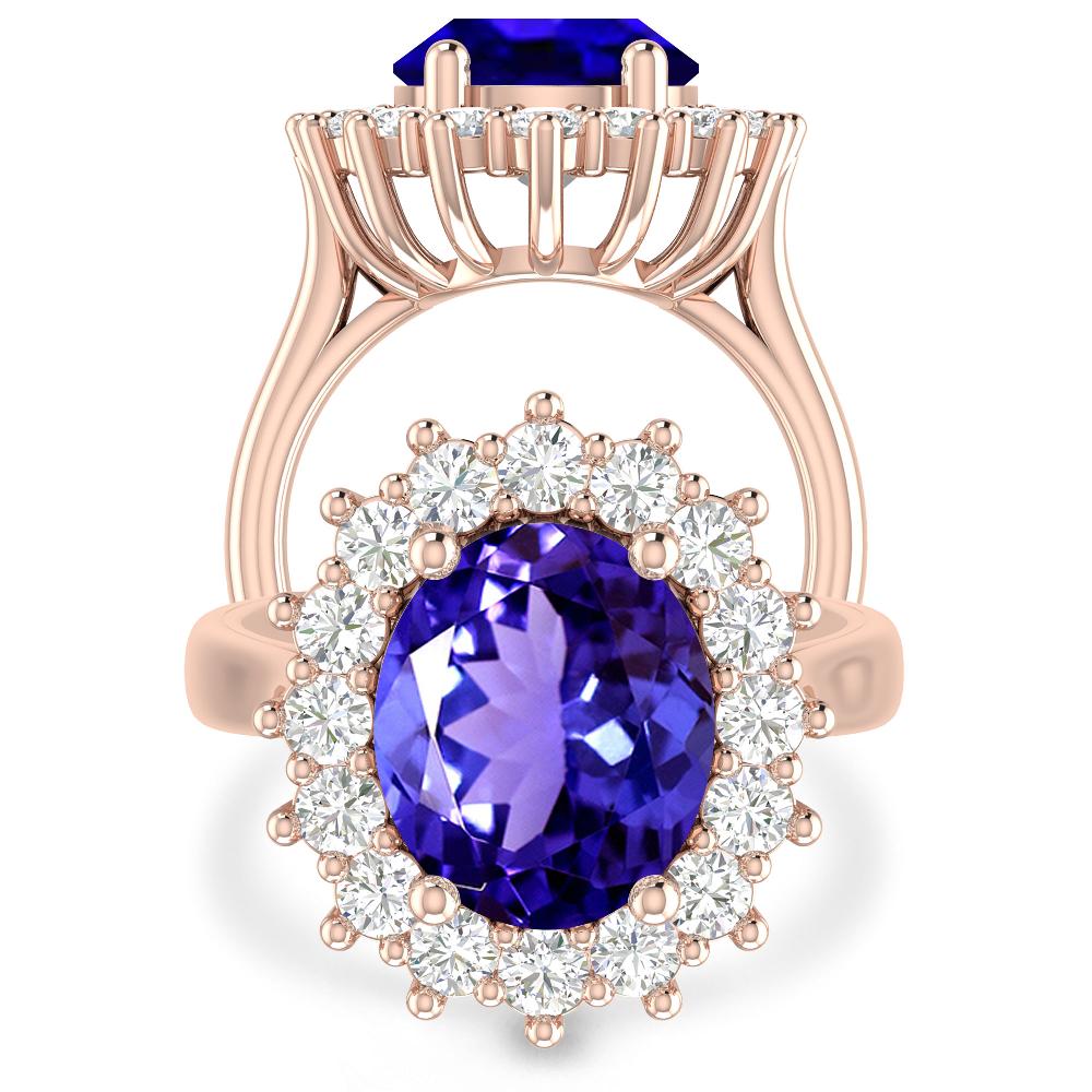 Rose Gold - Tanzanite