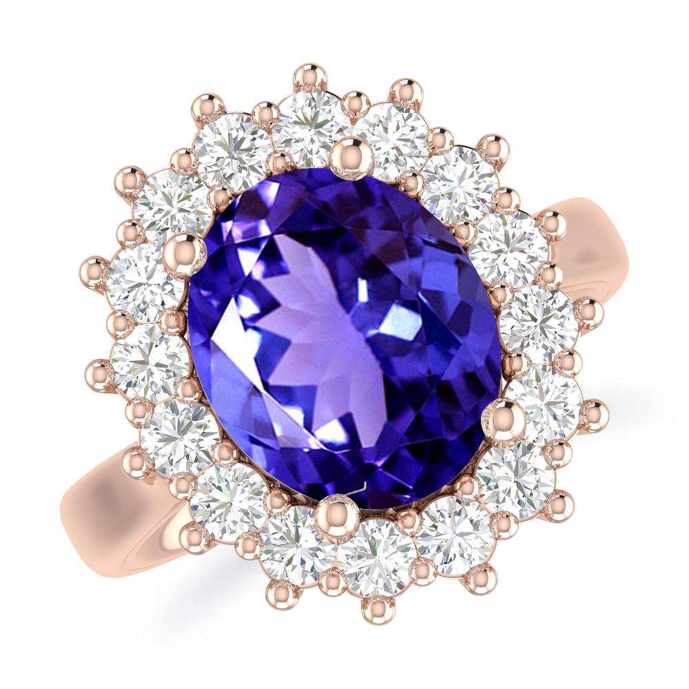 Rose Gold - Tanzanite