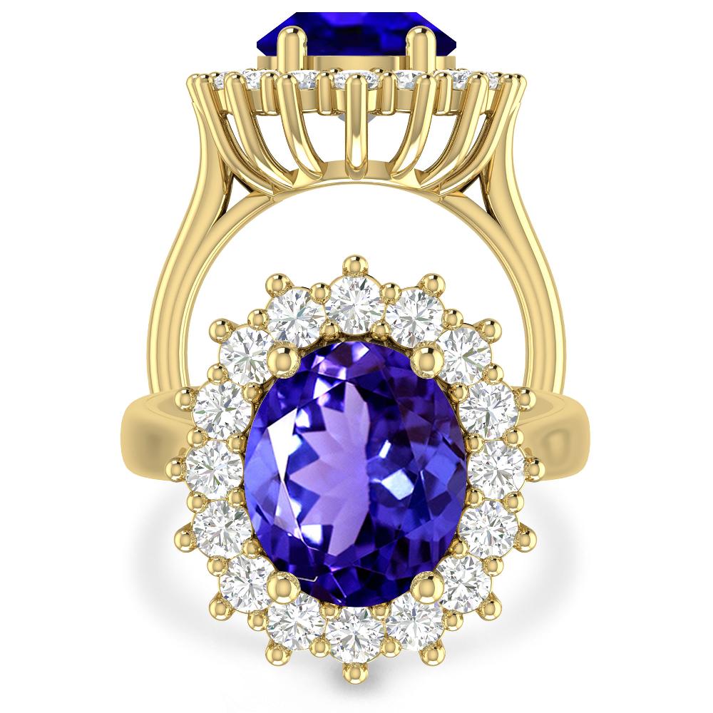 Yellow Gold - Tanzanite