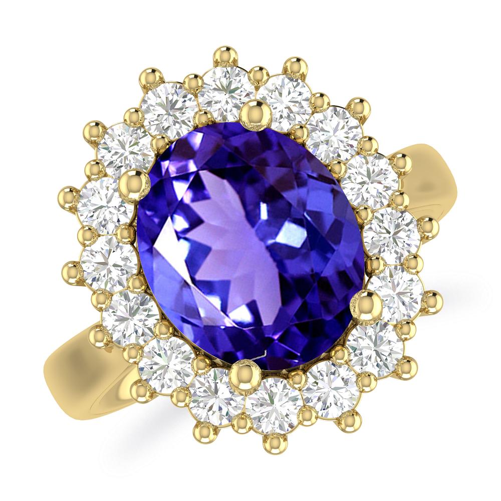 Yellow Gold - Tanzanite