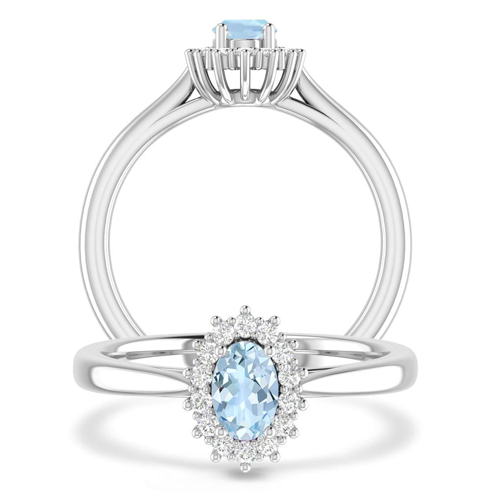 White Gold - Aquamarine