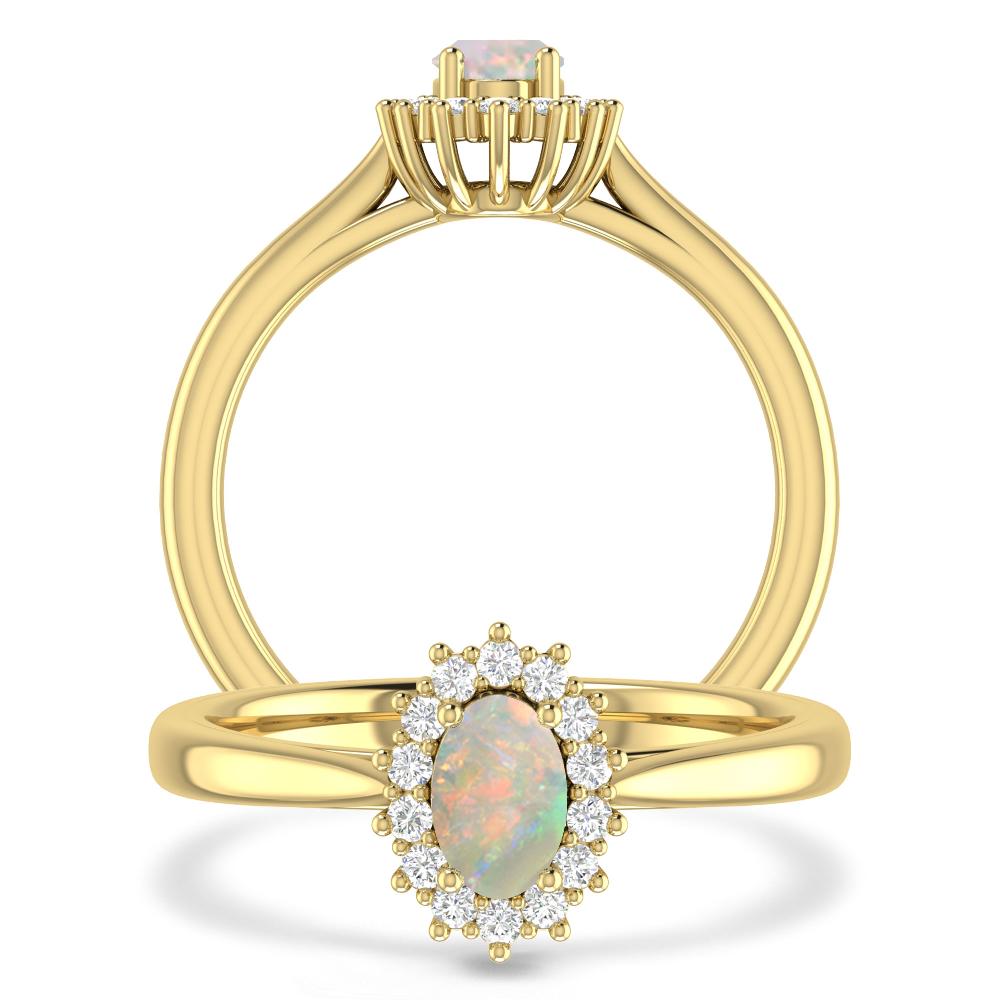 Yellow Gold - Opal