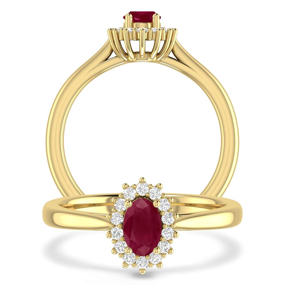 Yellow Gold - Ruby