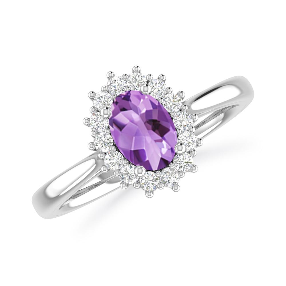 White Gold - Amethyst