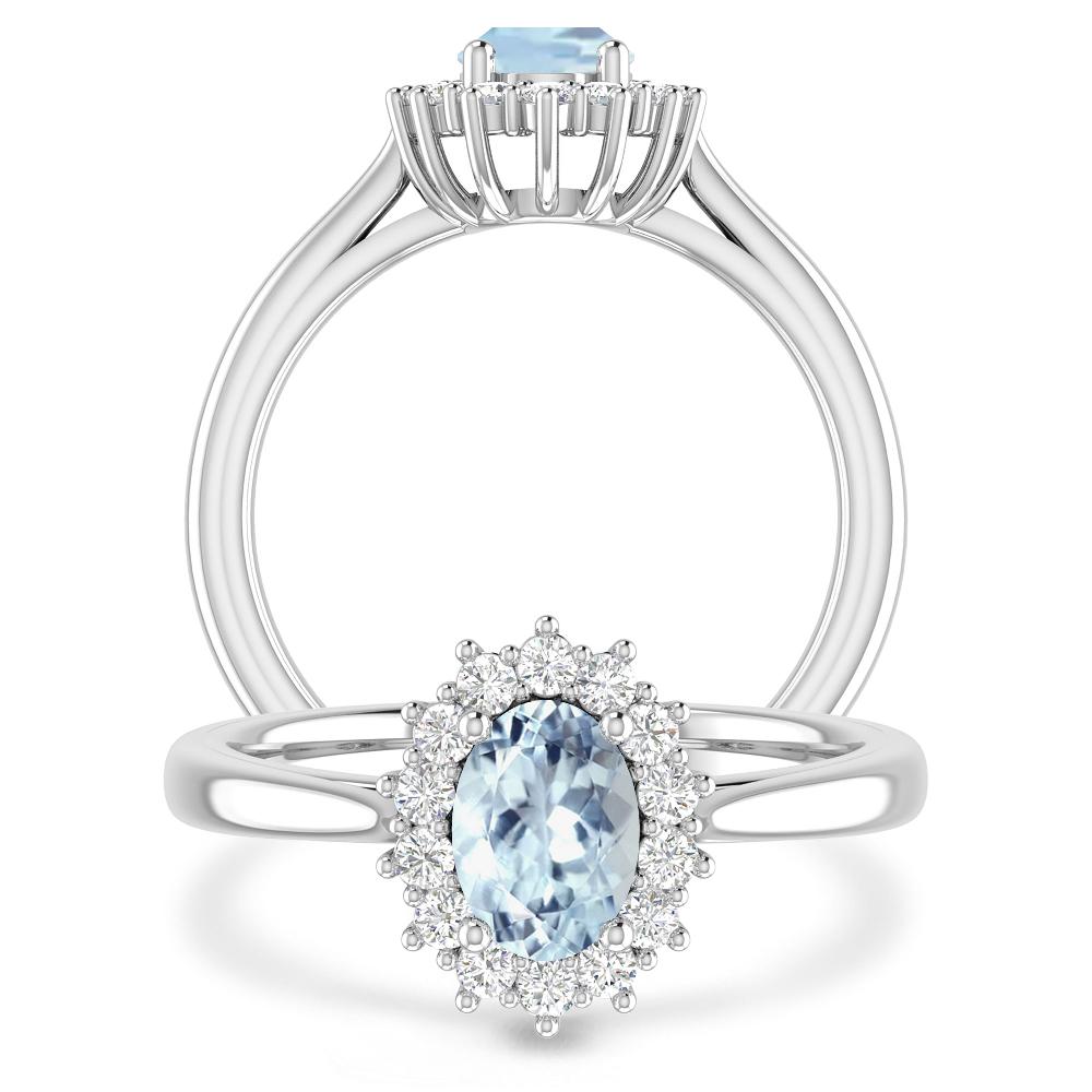 White Gold - Aquamarine